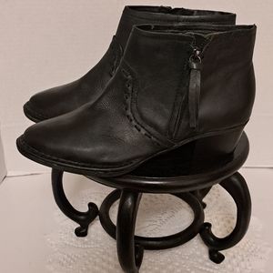 Giani Bernini Alvin Blk Leather Ankle Boots 7.5